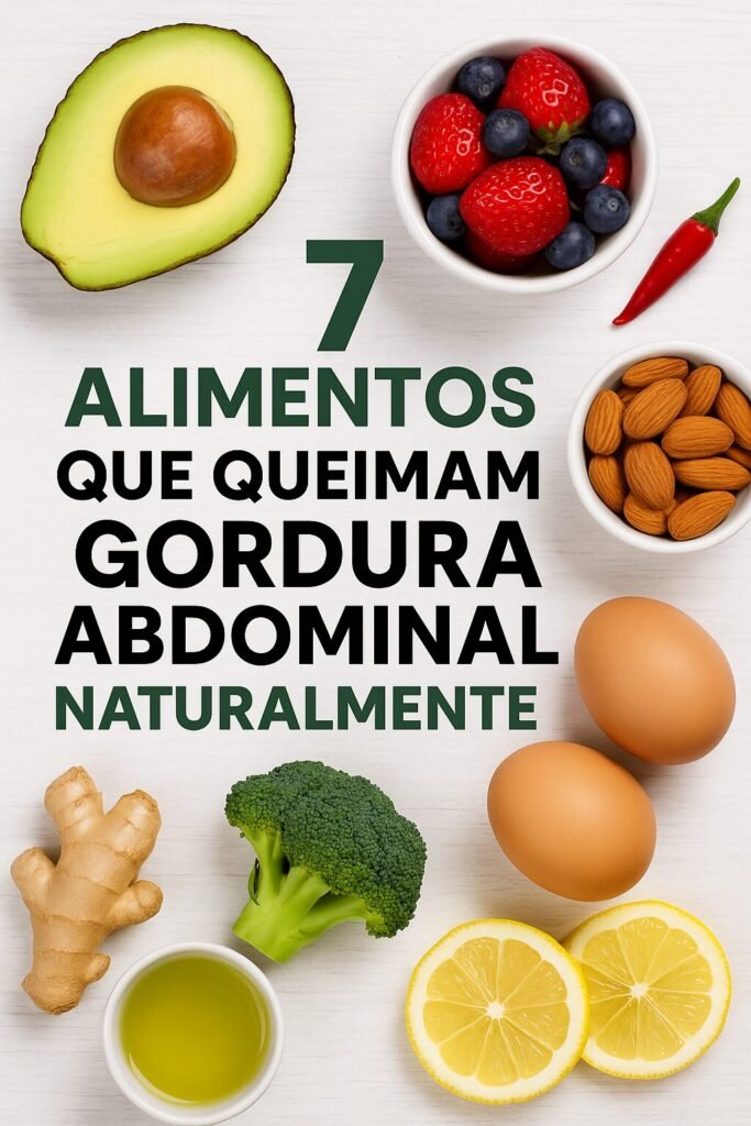 7 Alimentos que Queimam Gordura Abdominal Naturalmente (Comprovado pela Ciência)