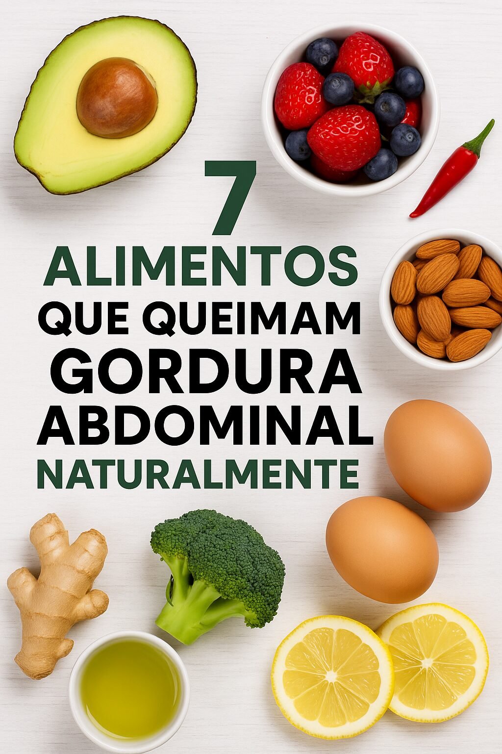 7 Alimentos que Queimam Gordura Abdominal Naturalmente (Comprovado pela Ciência)