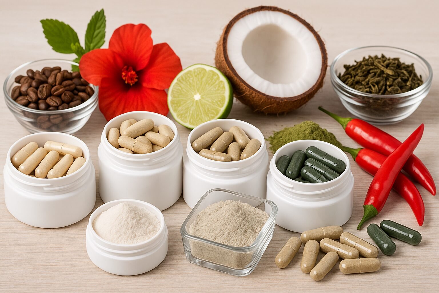 Os 10 melhores suplementos naturais para acelerar a queima de gordura